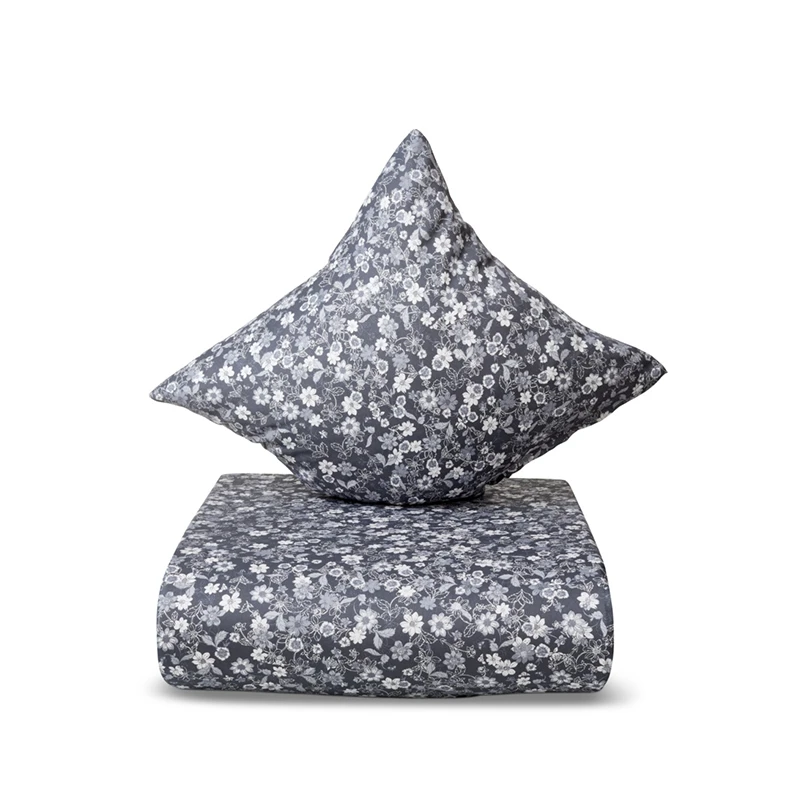 Nordisk Tekstil Abeline Sengesæt Grå - 140 X 220 Cm 1 Nordisk Tekstil Abeline Sengesæt Grå - 140 X 220 Cm