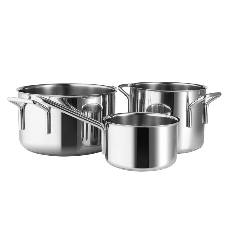 Eva Trio Gryde Sæt 3 Dele Rust Frit Stål 1 Eva Trio Gryde Sæt 3 Dele Rust Frit Stål