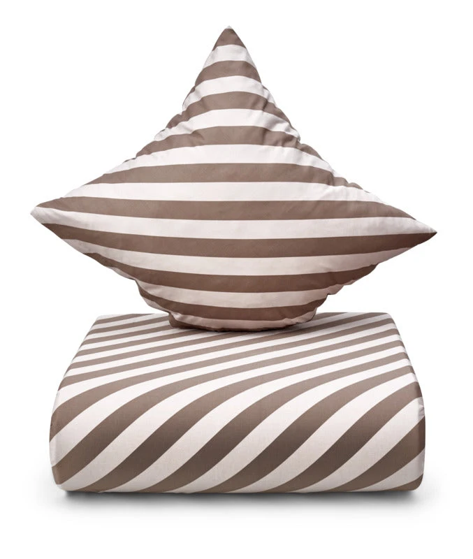 Södahl Organic Diagonal Sengesæt Taupe 140x220 Cm 1 Södahl Organic Diagonal Sengesæt Taupe 140x220 Cm