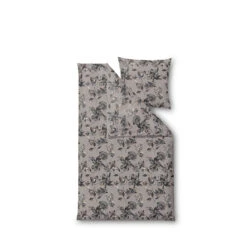 Södahl Organic Sengsæt History Bloom 140x200 Cm - Grå