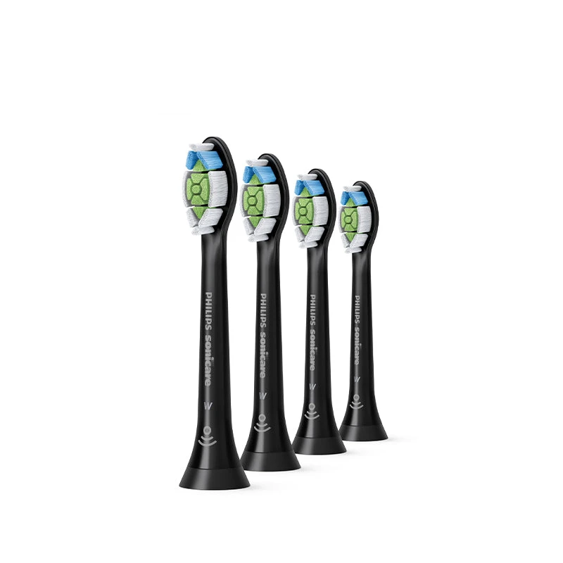 Philips Sonicare Børstehoved Optimal White HX6064 4 Stk Sort 1 Philips Sonicare Børstehoved Optimal White HX6064 4 Stk Sort