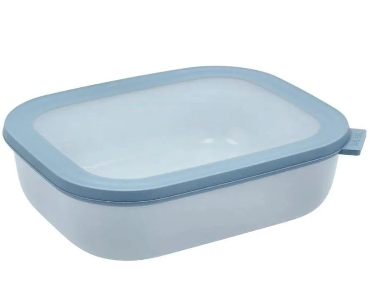 Mepal Cirqula Rekt. Skål M. Låg 2000 Ml, Nordic Blue 1 Mepal Cirqula Rekt. Skål M. Låg 2000 Ml, Nordic Blue