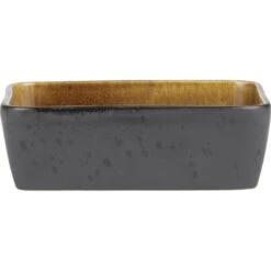 Bitz Fad, Sort/amber 19x14 Cm.